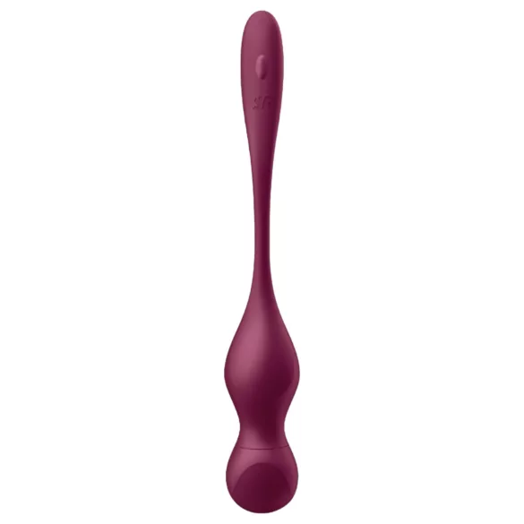 Satisfyer Love Birds Vary - vibrátor typu venušine guličky ovládaný aplikáciou (červený)