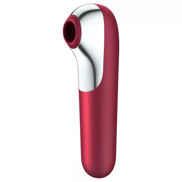 Satisfyer Dual Love - vibrátor na klitoris a vagínu - smart funkcie - červený