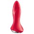 Satisfyer Rotator Plug 1 - análne dildo s korálkami (červené)
