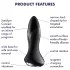 Satisfyer Rotator Plug 1 - korálkový análny vibrátor (čierny)