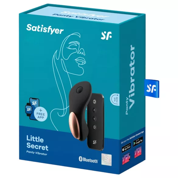Satisfyer Little Secret - bezdrôtový klitorálny vibrátor - vodotesný - čierny