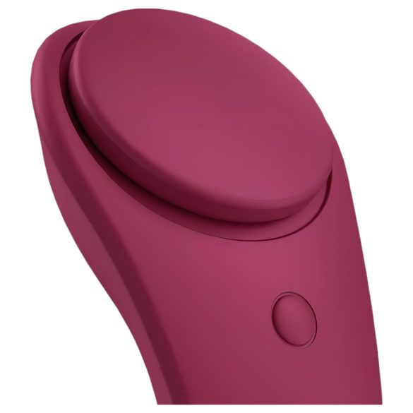 Satisfyer - vibrátor do nohavičiek - smart, vodotesný - červený