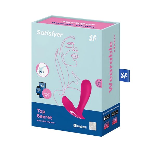 Satisfyer Top Secret - vibrátor s 2 motormi - smart - ružový