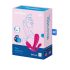 Satisfyer Top Secret Plus - inteligentný 3-ramenný vibrátor (ružový)