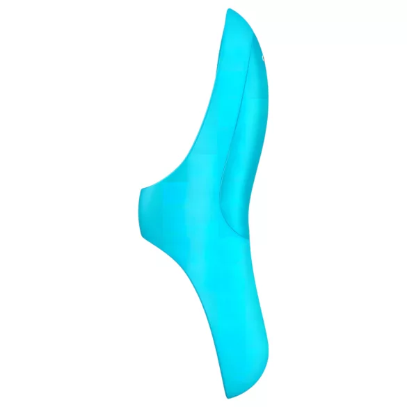 Satisfyer - vibrátor na prst - nabíjateľný, vodotesný - tyrkysový
