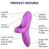 Satisfyer Odvážny Milenec - nabíjací, vodotesný prstový vibrátor (ružový)