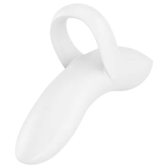 Satisfyer Bold Lover - nabíjací vodotesný prstový vibrátor - biely