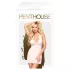 Penthouse - čipková súprava s golierom na krk - biela - L/XL