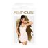 Penthouse Casual Seduction - biely čipkovaný negližé a tango nohavičky