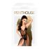 Penthouse Best Forplay - čipkované body s tylovou šatkou (čierne) - M/L