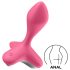 Satisfyer - análny vibrátor na batériu - ružový