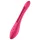 Satisfyer - párový vibrátor - nabíjateľný, flexibilný - červený