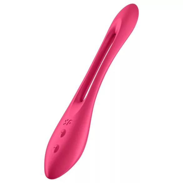 Satisfyer - párový vibrátor - nabíjateľný, flexibilný - červený