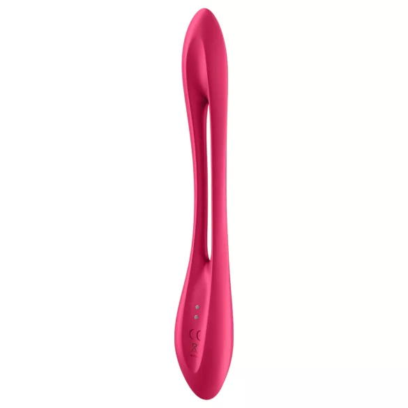 Satisfyer - párový vibrátor - nabíjateľný, flexibilný - červený