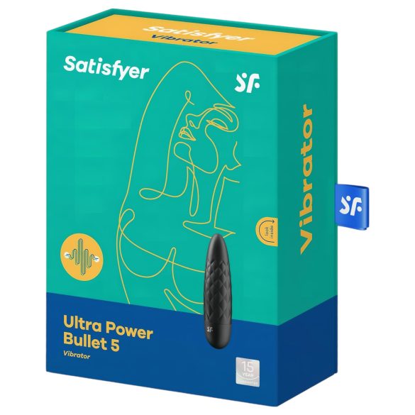 Satisfyer - mini vibrátor pre ženy - vodotesný - čierny