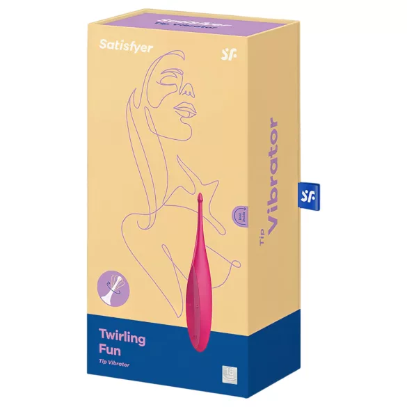 Satisfyer Twirling Fun - nabíjateľný vodotesný vibrátor na klitoris - ružový