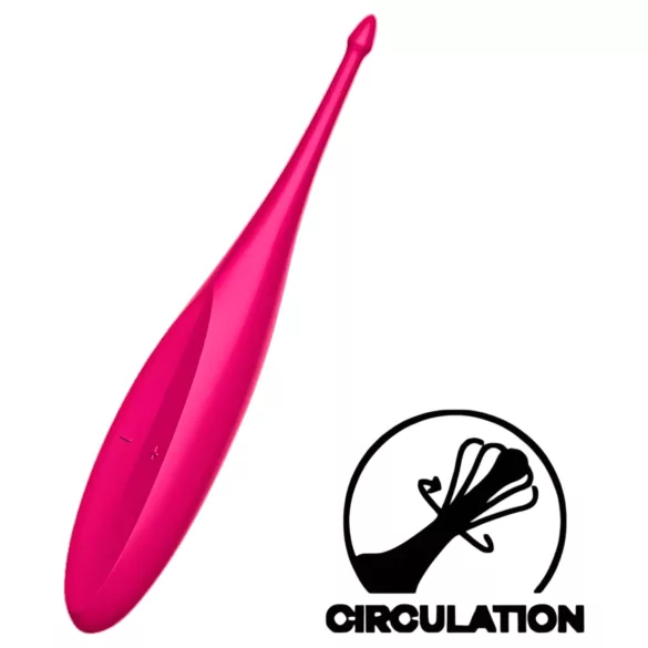 Satisfyer Twirling Fun - nabíjateľný vodotesný vibrátor na klitoris - ružový