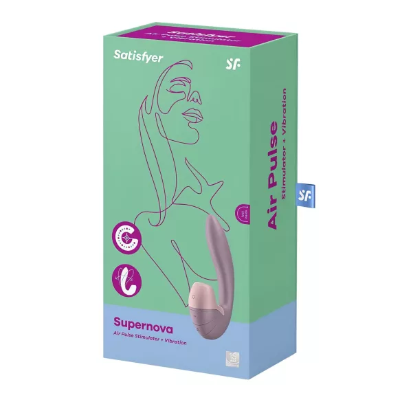 Satisfyer Supernova - vibrátor a stimulátor klitorisu - akumulátorový, ružový