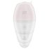 Satisfyer Supernova - nabíjateľný, tlakový 2v1 vibrátor (biely)