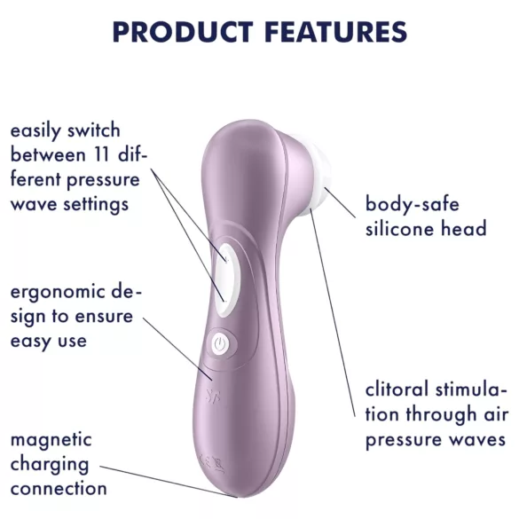 Satisfyer Pro 2 Gen2 - vibračný stimulátor klitorisu - nabíjateľný - fialová