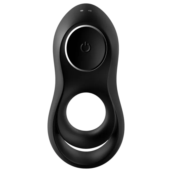 Satisfyer Legendary Duo - vibračný erekčný krúžok - nabíjateľný - čierny