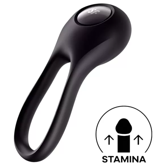 Satisfyer Majestic Duo - akumulátorový, vodotesný erekčný krúžok (čierny)