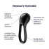 Satisfyer Majestic Duo - akumulátorový, vodotesný erekčný krúžok (čierny)