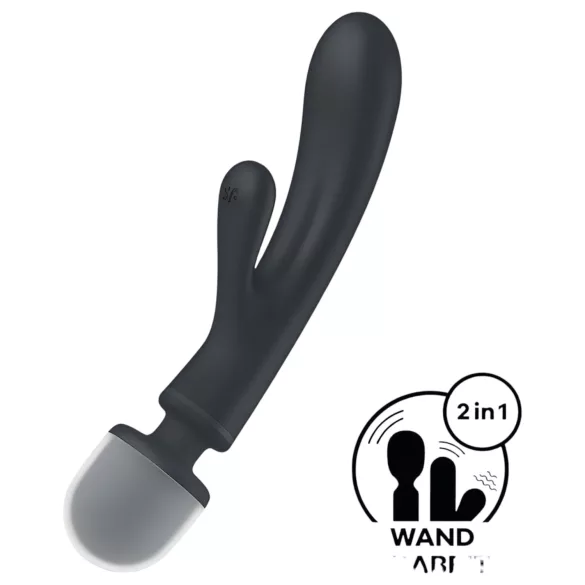 Satisfyer Triple Lover - vibrátor na G-bod a klitoris - strieborný
