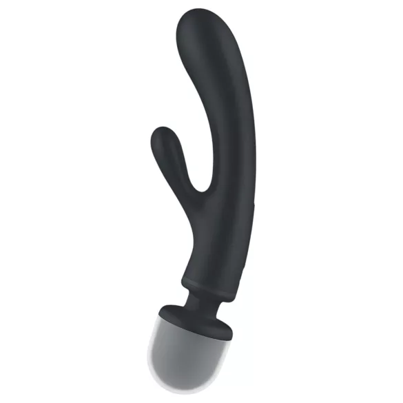 Satisfyer Triple Lover - vibrátor na G-bod a klitoris - strieborný