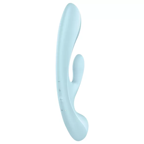 Satisfyer Triple Oh - akumulátorový vibrátor s ramenom na klitoris (modrý)