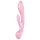 Satisfyer Triple Oh - vibrátor na klitoris s ramenom - nabíjateľný - ružový