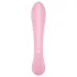 Satisfyer Triple Oh - vibrátor na klitoris s ramenom - nabíjateľný - ružový