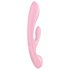 Satisfyer Triple Oh - nabíjateľný vibrátor s ramienkom na klitoris (ružový)