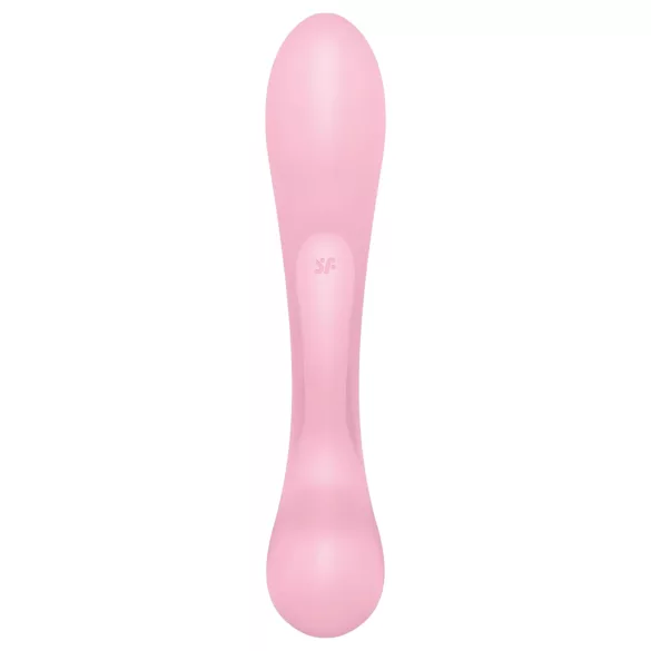 Satisfyer Triple Oh - vibrátor na klitoris s ramenom - nabíjateľný - ružový