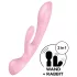 Satisfyer Triple Oh - vibrátor na klitoris s ramenom - nabíjateľný - ružový