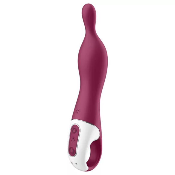 Satisfyer A-Mazing 1 - vibrátor na bod A - dobíjací - červený