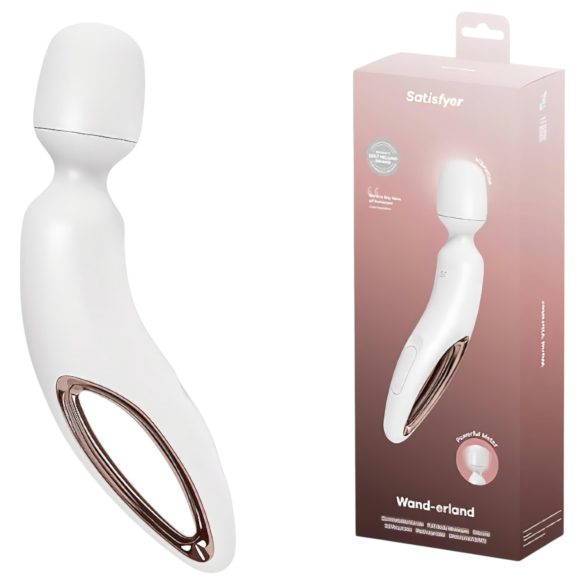 Satisfyer Wand-erland - biely masážny vibrátor