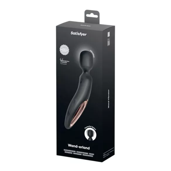 Satisfyer Wand-erland - masážny vibrátor - čierny