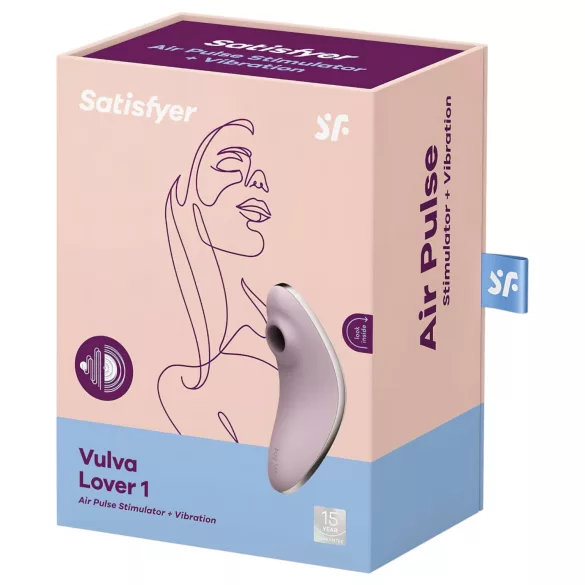 Satisfyer - klitorálny vibrátor na vlny vzduchu - fialová