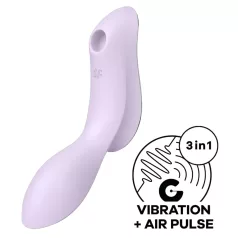   Satisfyer Curvy Trinity 2 - stimulátor klitorisu a vibrátor 2v1 - fialový