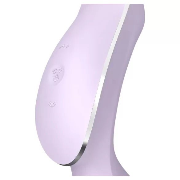 Satisfyer Curvy Trinity 2 - stimulátor klitorisu a vibrátor 2v1 - fialový