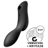 Satisfyer Curvy Trinity 2 - vibrátor s tlakovými vlnami 2v1 - čierny