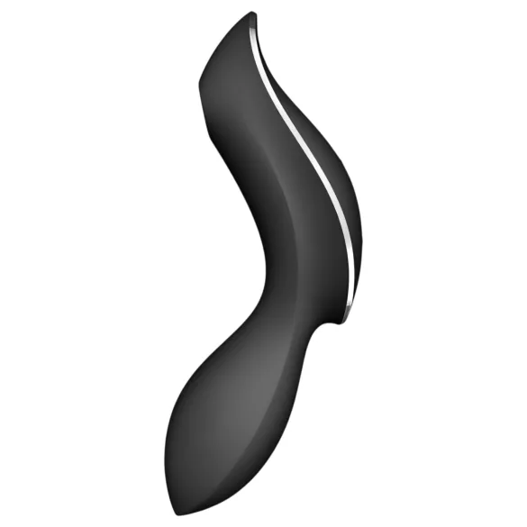 Satisfyer Curvy Trinity 2 - vibrátor s tlakovými vlnami 2v1 - čierny