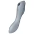 Satisfyer Curvy Trinity 3 - 2v1 vibrátor s tlakovými vlnami (sivý)