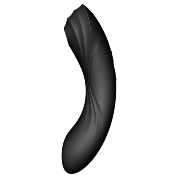 Satisfyer Curvy Trinity 4 - 2v1 vibrátor s tlakovými vlnami (čierny)