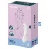 Satisfyer Curvy Trinity 5+ - aplikáciou ovládaný 2v1 vibrátor (biely)