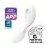 Satisfyer Curvy Trinity 5+ - aplikáciou ovládaný 2v1 vibrátor (biely)