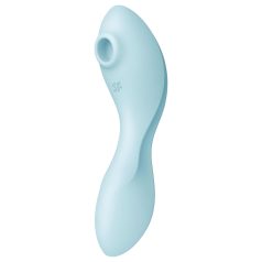   Satisfyer Curvy Trinity 5+ - vibračný stimulátor 2v1 - modrý
