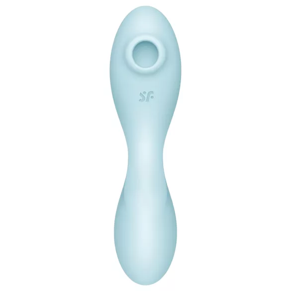 Satisfyer Curvy Trinity 5+ - Aplikáciou ovládaný 2v1 vibrátor (modrý)