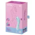 Satisfyer Curvy Trinity 5+ - Aplikáciou ovládaný 2v1 vibrátor (modrý)